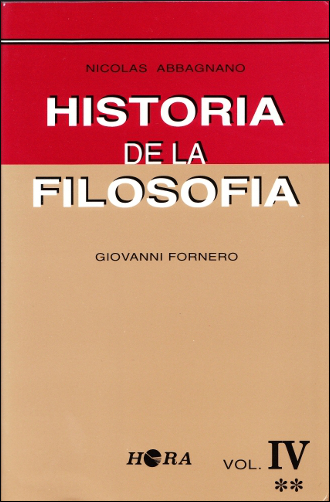 Copertina della
traduzione spagnola della Storia della filosofia IV*